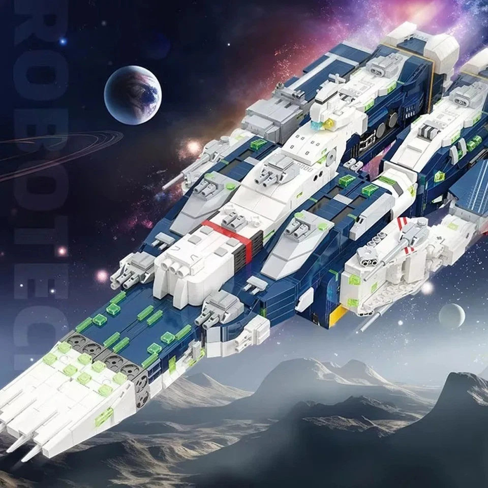 Super Dimension Fortress Macross SDF 1 Envío 4682 Piezas Cumpleaños Regalo Navidad Foto 3 de 4