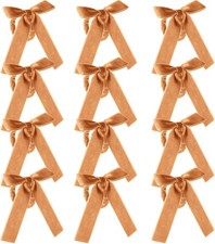 12 Pcs Christmas Napkin Rings Bow Velvet Napkin Holders Buckle for Wine Bot
