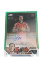 2023-24 Topps Chrome Overtime Elite #A-JJ Jahzare Jackson Auto Green #/75