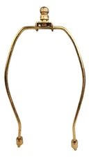 Creative Hobbies 8-Inch Lamp Harp Kit Gold Finish With Finial & Base