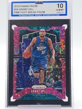 GRANT HILL 2019-20 PRIZM PINK FAST BREAK /50 #24 PISTONS ISA 10 Q4588