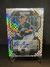 2022 Panini Prizm Draft Picks - Will Rudy #PDP162 Power Plaid Prizm /17 (RC)