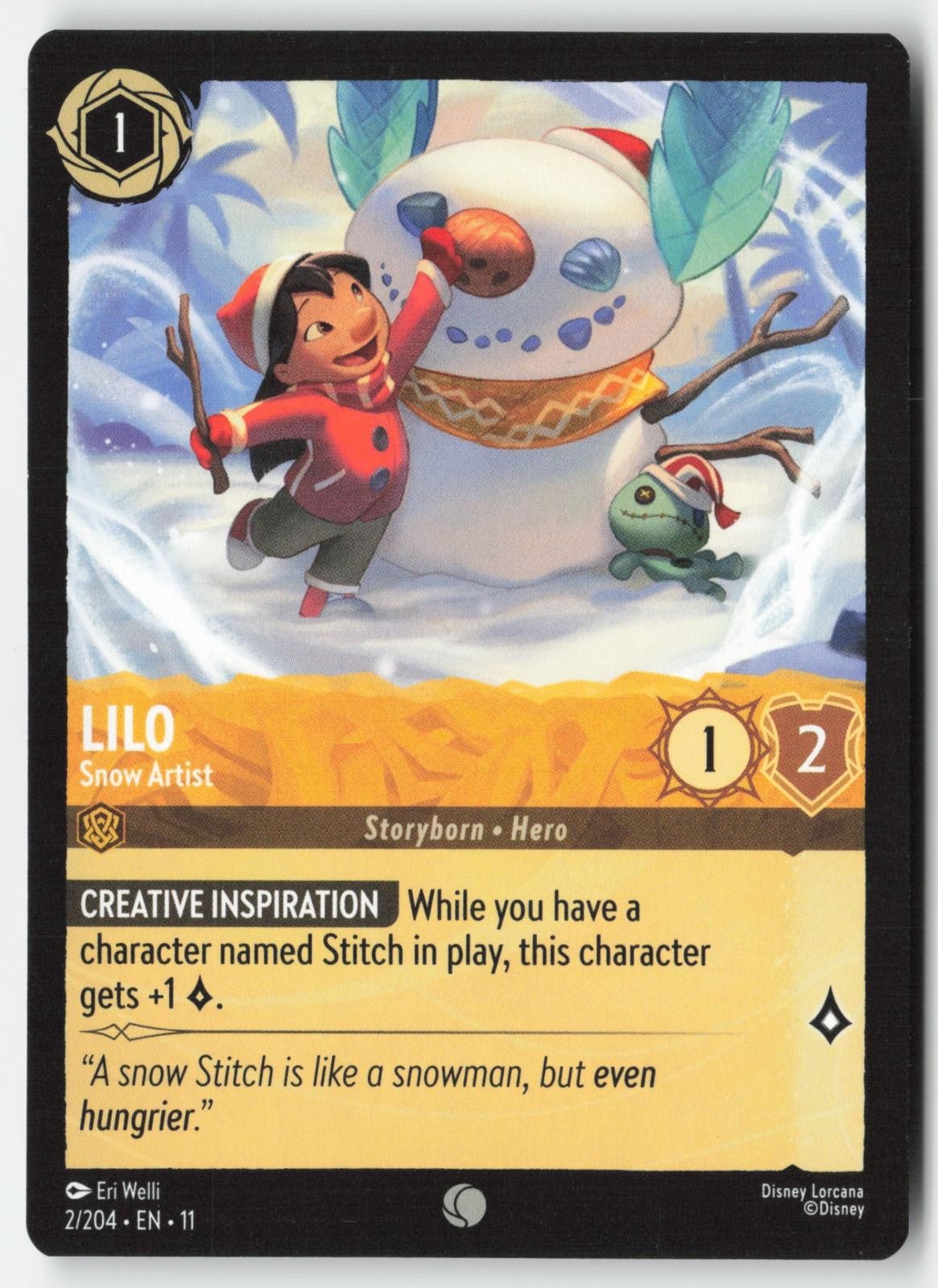 Lilo Lorcana Winterspell #2/204 Common