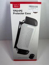 Nintendo Switch 2 Protective Case Grip Clear Back Black TPU PC New Sealed