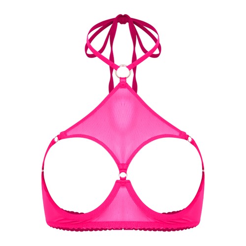 Damen Dessous Neckholder BH Erwachsene Bralette Damen Nachtwäsche Babydoll Tops - Bild 41 von 63