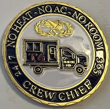 * USAF US Air Force Veteran Crew Chief Commemorative Challenge Coin.