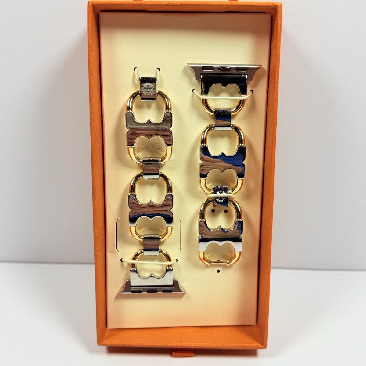Tory Burch TBS0014 Apple Watch Band Womens Two-Tone Gemini Link Polished 38/40mm Tory Burch TBS0014 Apple Watch Band Womens Two-Tone Gemini  main image 4
