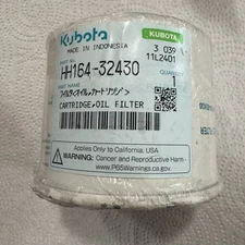 Kubota HH164-32430 Oil Filter  Genuine OEM New Sealed E42
