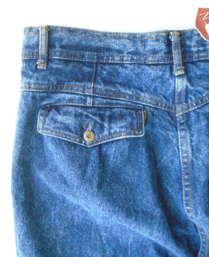 Vintage Bugle Boy Men 34 Gold N Wash Mens Jeans Pants Pleated Size 34 Blue - Picture 9 of 9