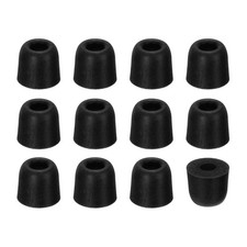 Memory Foam Earbud Tips 4.9mm/0.19" 12Pcs - Medium Ear Bud Tips Black