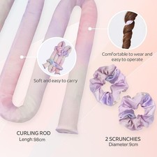 Satin Set Heatless Curlers for Short Hair & Long Hair with Long Medium Hair Best