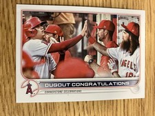 2022 Topps 416 Dugout Congratulations Ohtani