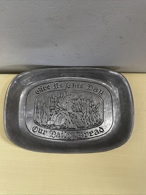 Wilton Armetale Give Us This Day Our Daily Bread Large Bread Tray