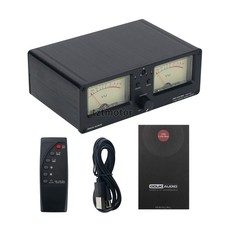 VU3 2-In-2-Out Aluminum Audio Power Amplifier 100Wx2 Speaker Switcher 2 VU Meter