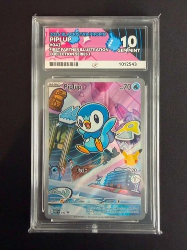 ACE 10 Piplup 042 Black Star Promo Pokemon Gem Mint
