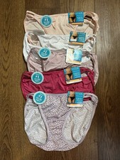 NWT FREE SHIP 5 Size 7 L Vanity Fair Illumination String Bikini Panties 18108