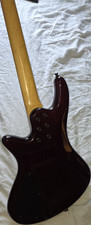 Schecter Electric Bass Guitar 4-String Solid Body Red Right-Handed
