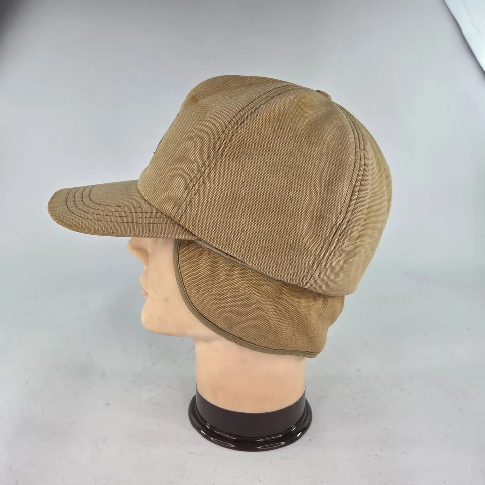 Gorra de Lona Carhartt Pato De Colección Sombrero Para Hombres Talla M Tostado Oreja Solapa Hecha en EE. UU. Hays Foto 2 de 4