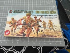 Airfix 1/32 Scale British 8th Army Model Figures Kit 03501 Open Box