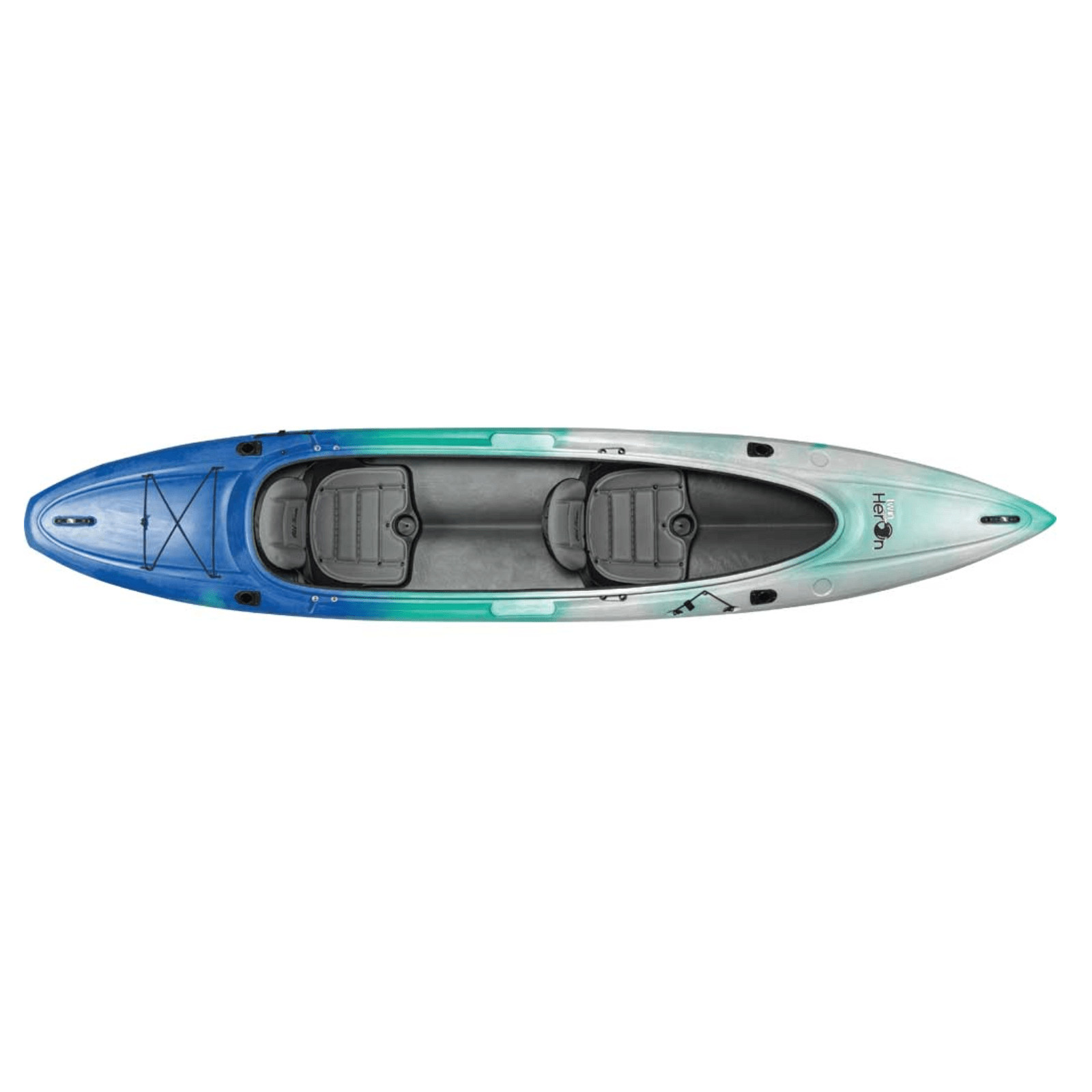 Old Town Twin Heron Recreational Tandem Sit Inside Kayak Horizon 13 Ft 6 In