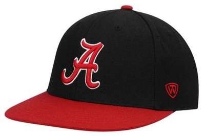 Alabama Crimson Tide 2-Tone Fitted Hat Cap Team Colors