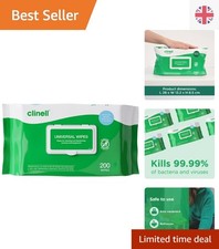 Universal 200 Count Disinfectant Wipes - Fast & Effective Germ Protection