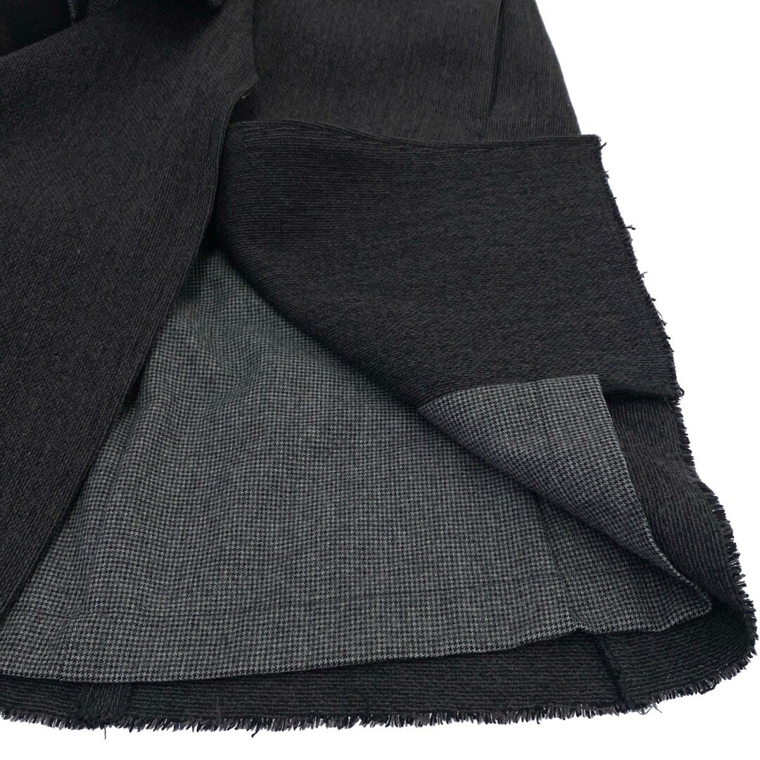 DEVOA Devore Wool Silk Zip-up Collarless Coat Cha… - image 6