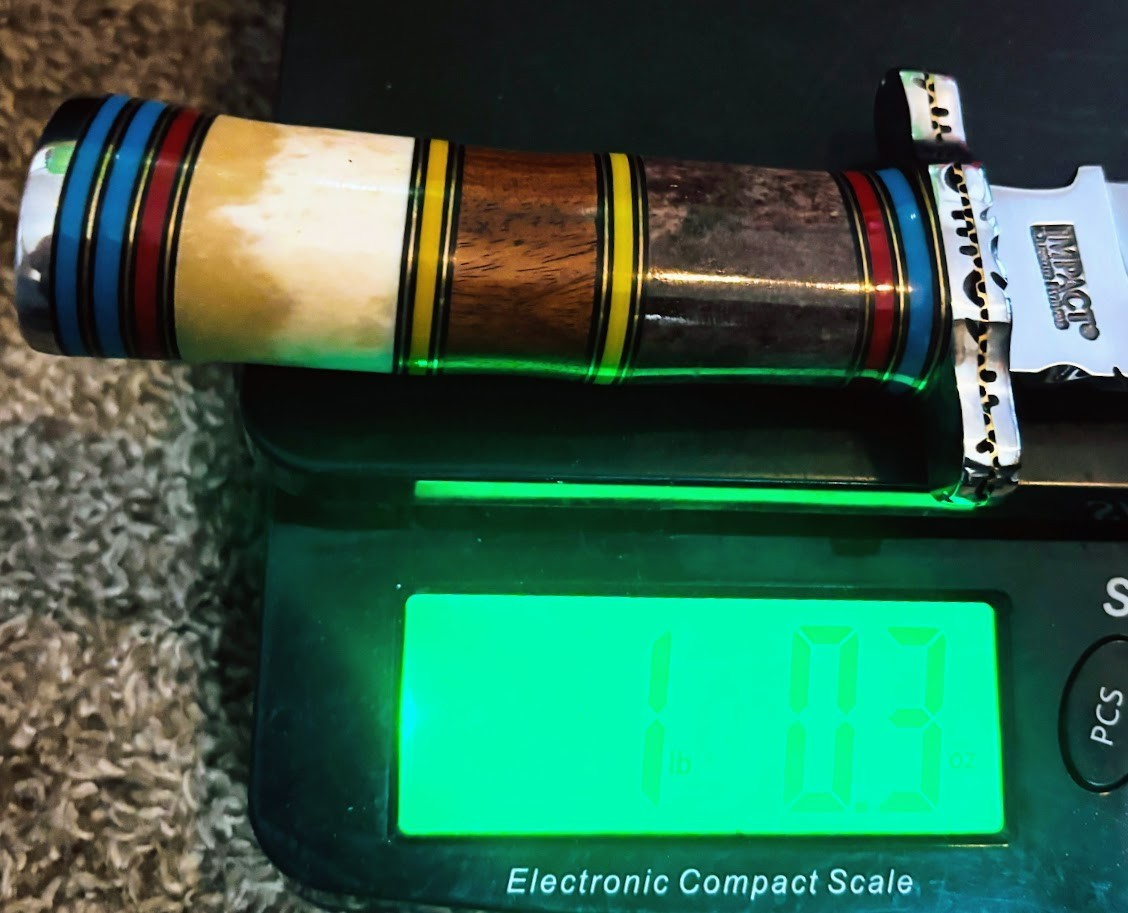 IMPACT CUTLERY Custom Made Fixed Blade 14" Bowie Knife UNUSED Handmade Knives