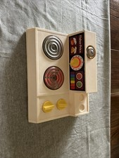 Vintage 1978 Fisher Price Kitchen Stove Top Glow Magic Burners Bell No. 919