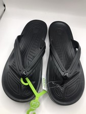 MEN'S BLACK CROCS CROCBAND FLIP FLOP BEACH/POOL SUMMER SANDALS SIZE 11 NWT