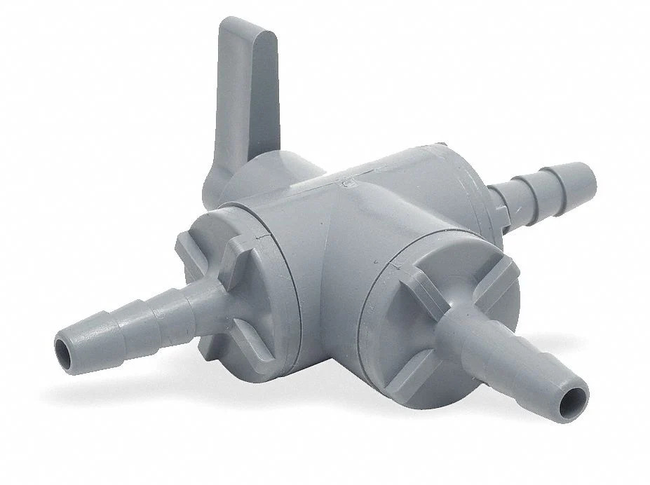 SMC 3-Way Poly Ball Valve 1/4" Barb (6903390)