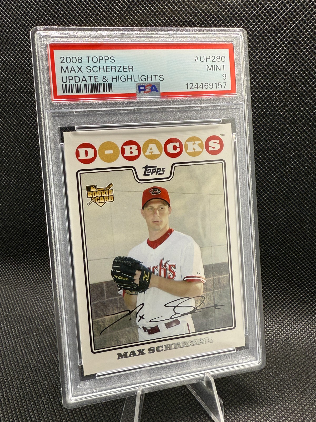 2008 Topps Max Scherzer #UH280 Update & Highlights Rookie RC PSA 9