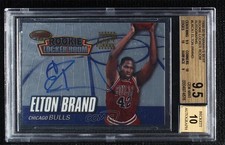 1999-00 Bowman's Best Rookie Locker Room Collection Elton Brand BGS 9.5 Auto 3c7