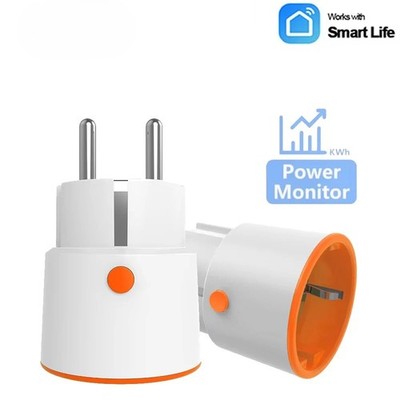 Tuya Smart Zigbee 3.0 Stecker 16A EU Ausgang 3680W Meter Fernbedienung Arbeit
