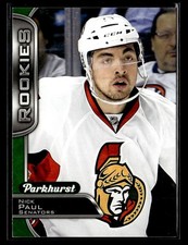 2016-17 Parkhurst #353 Nick Paul Rookie Card Ottawa Senators
