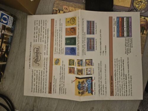 Alhambra & The Gardens Of Alhambra Board Games By Queen Games Dirk Henn Complete - Picture 12 of 12