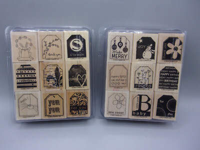 Stampin Up Terrific Tags Too Teriffic Tags So Much Stamp Sets -18 Total Stamps