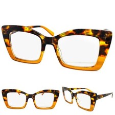 Womens Classy Elegant Modern Retro Style READING EYE GLASSES Readers Large Frame