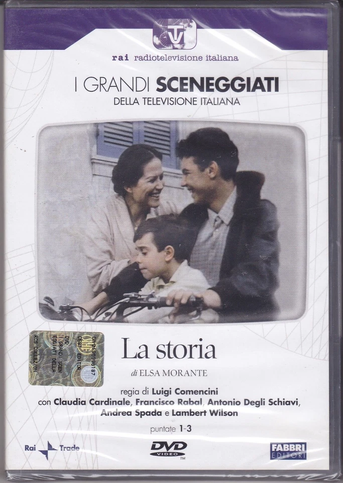 2 Dvd Box Sceneggiati Rai LA STORIA di Comencini con C.Cardinale completa 1986