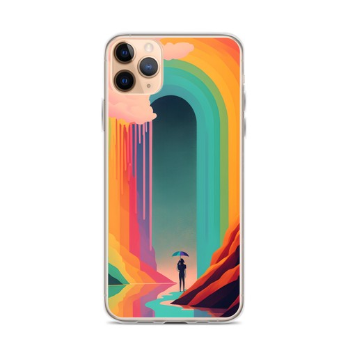 Psychedelic Trippy Phone Case Rainbow iPhone 14 Pro, 13, 12, 11, XR, 8+, 7 - Bild 6 von 23