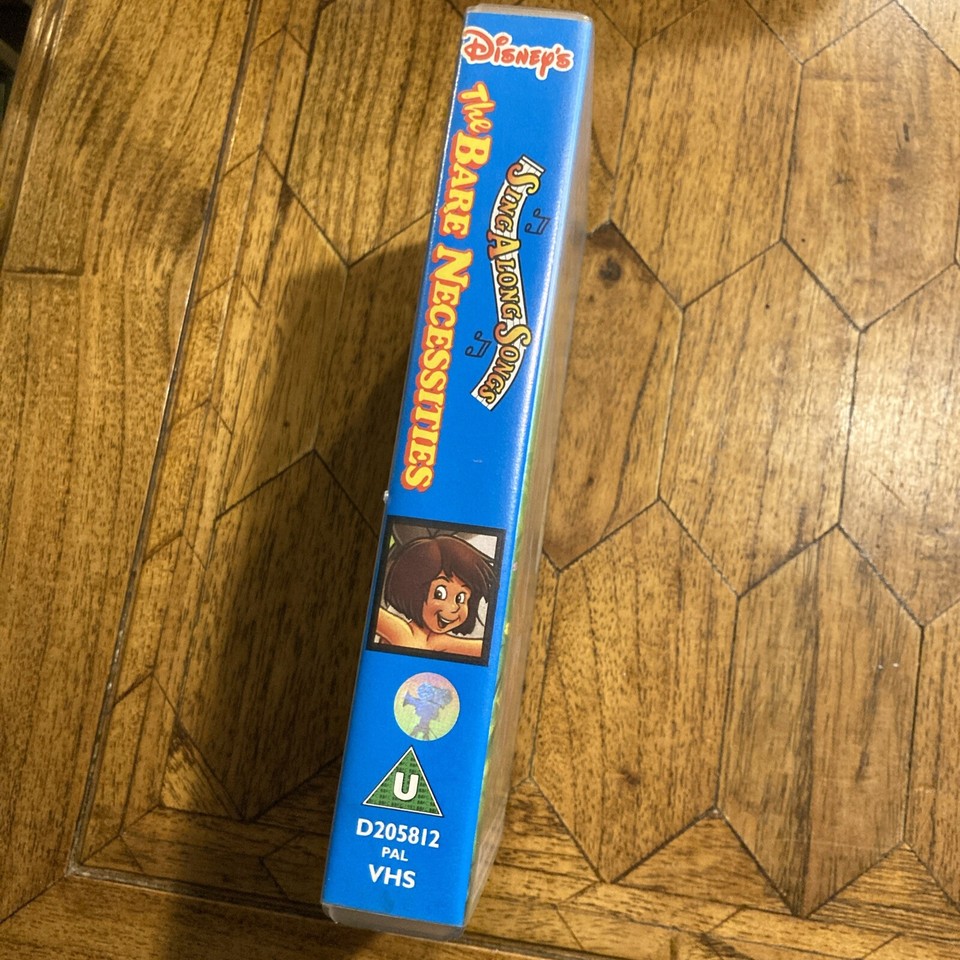 Sing Along Songs - The Bare Necessities (VHS) Very Good Condition Rare