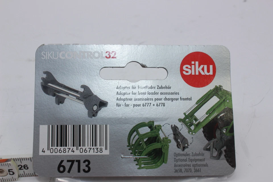 Siku 6713 Adapter for 6777 6778 Fendt / John Deere Front Loader 1:3 2 New Boxed - Image 3 of 3