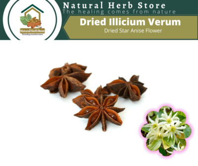 Dried Star Anise Flower Dry Illicium Verum Organic Herbs Spices 