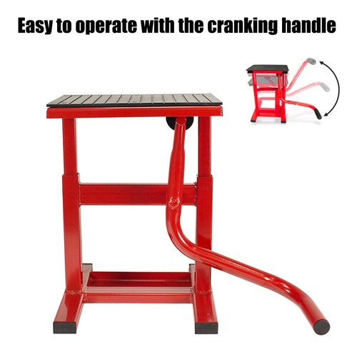 Dirt Bike Motorcycle Lift Motorbike Stand Work Bench Lifter 150kg Load Red - Picture 6 of 8