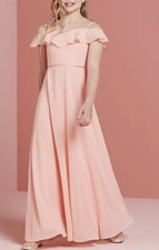 DAVID'S BRIDAL F19508 New without tags DRESS Size 16 Color shades of pink.