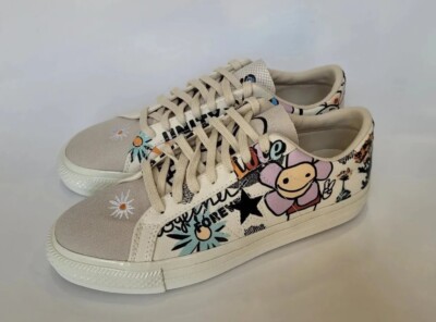 Converse One Star Ox Floral Much Love Egret Sneakers Men's 8/Women's 9.5 Unisex 