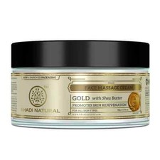 Khadi Natural Herbal Facial Gold Massage Cream 50gm Free Shipping