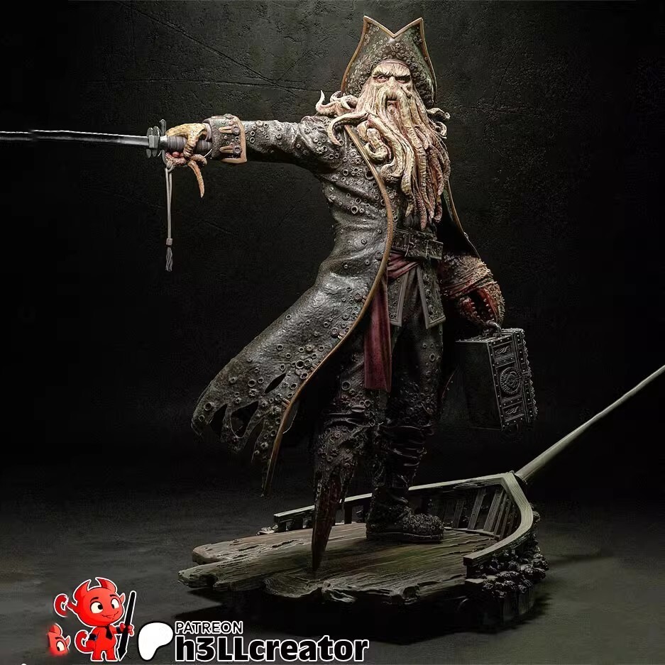 1/6 Resin Model H/37cm Davy Jones Pirates 3D Printed Model