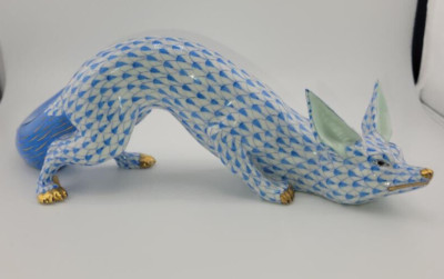HEREND SNEAKY FOX **BRAND NEW **BLUE FISHNET  VHB 15354