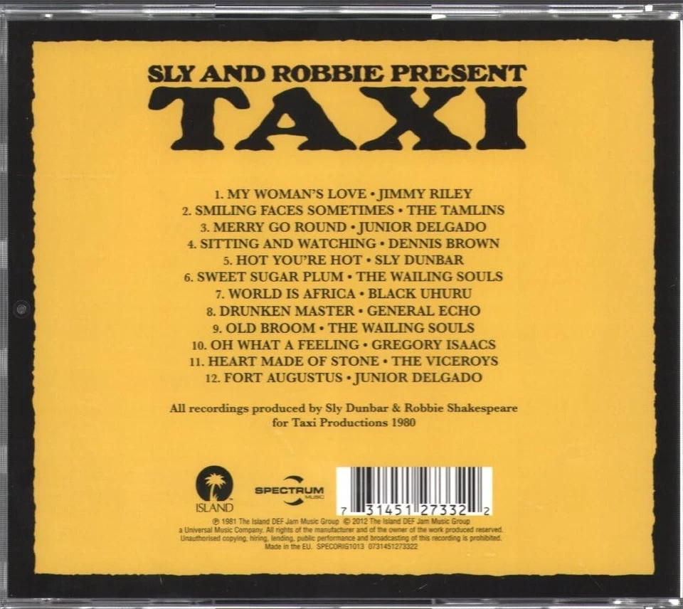 Various Artists Sly and Robbie Present Taxi (CD) Album NEU OVP - Bild 2 von 2